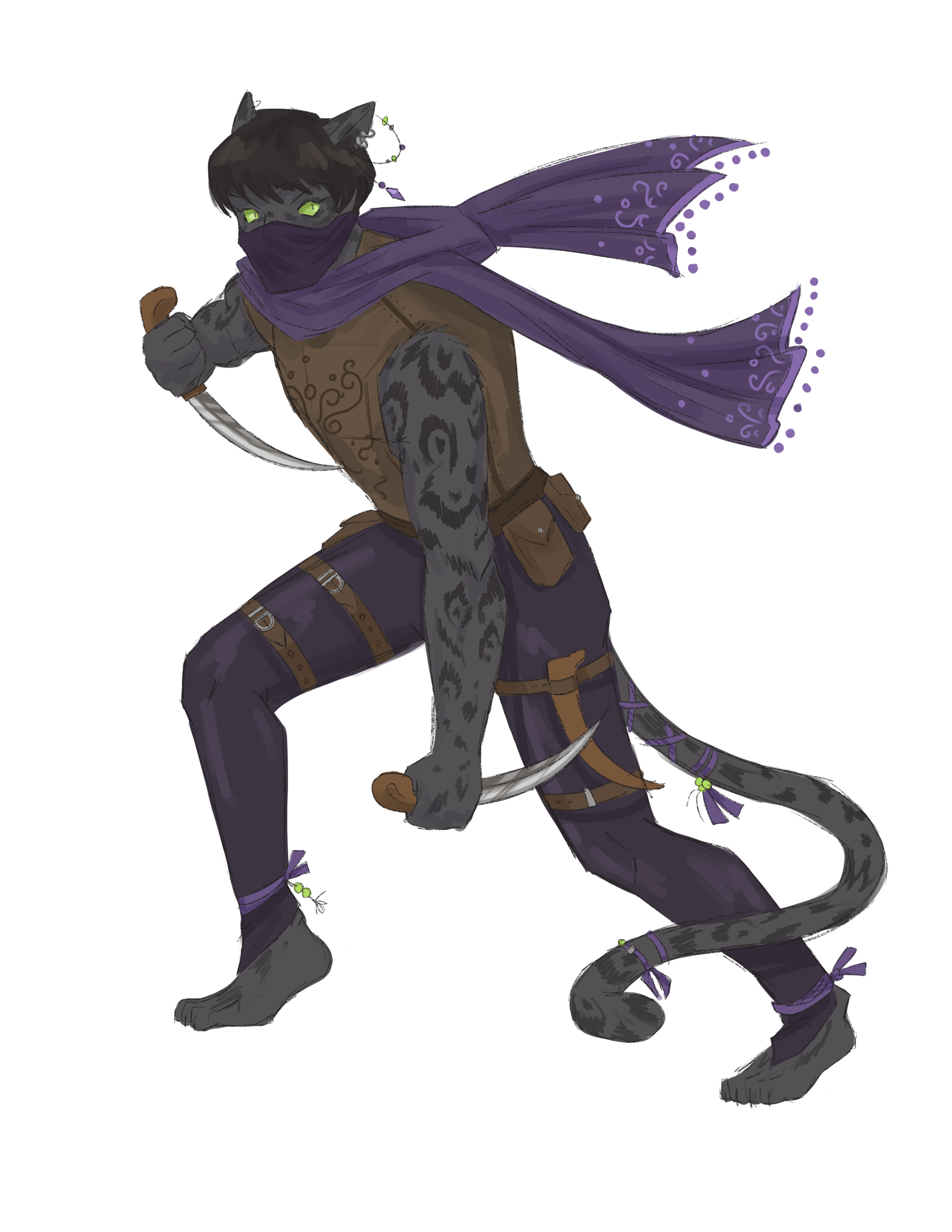 Concept art illustrating Catdrah ancestry