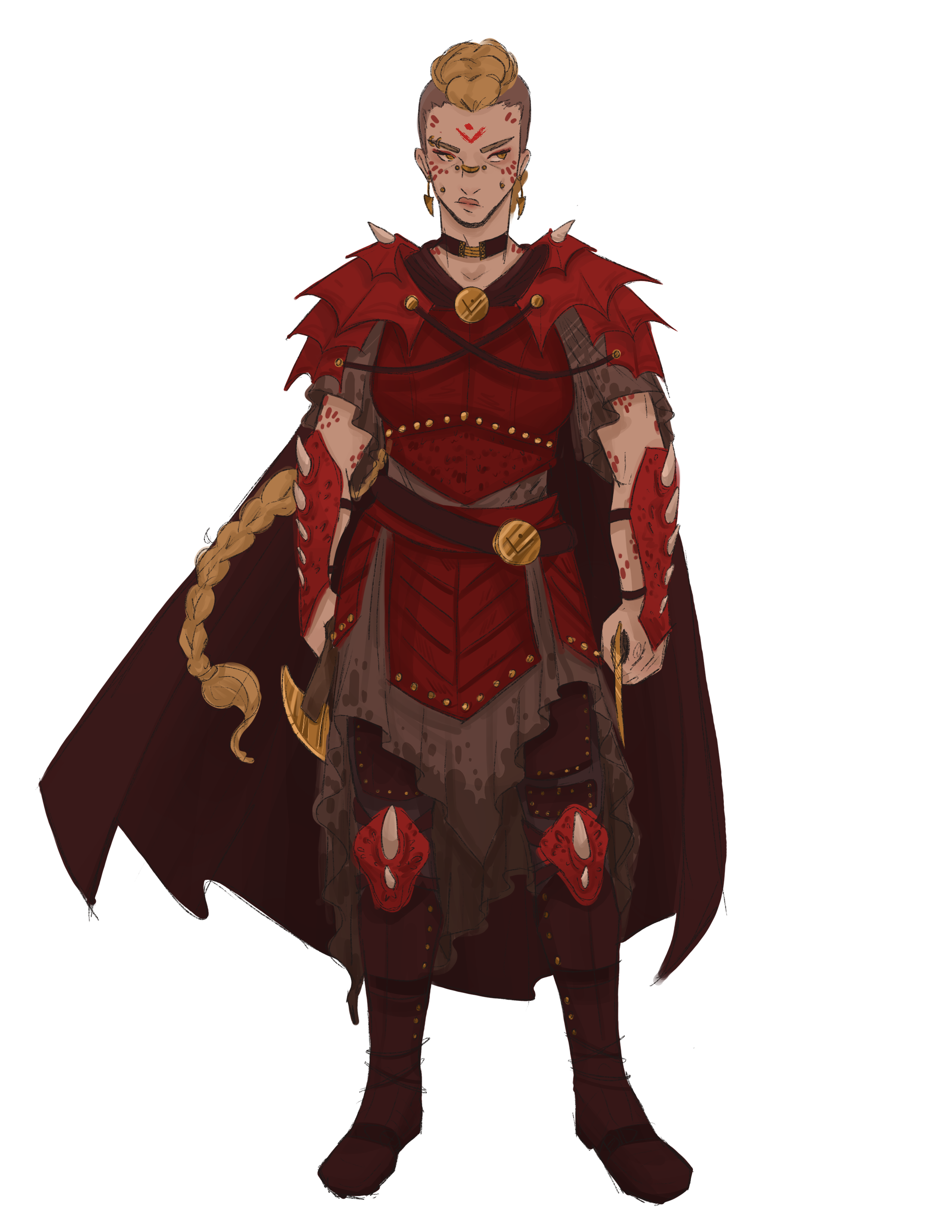 Concept art illustrating Drakohnon ancestry