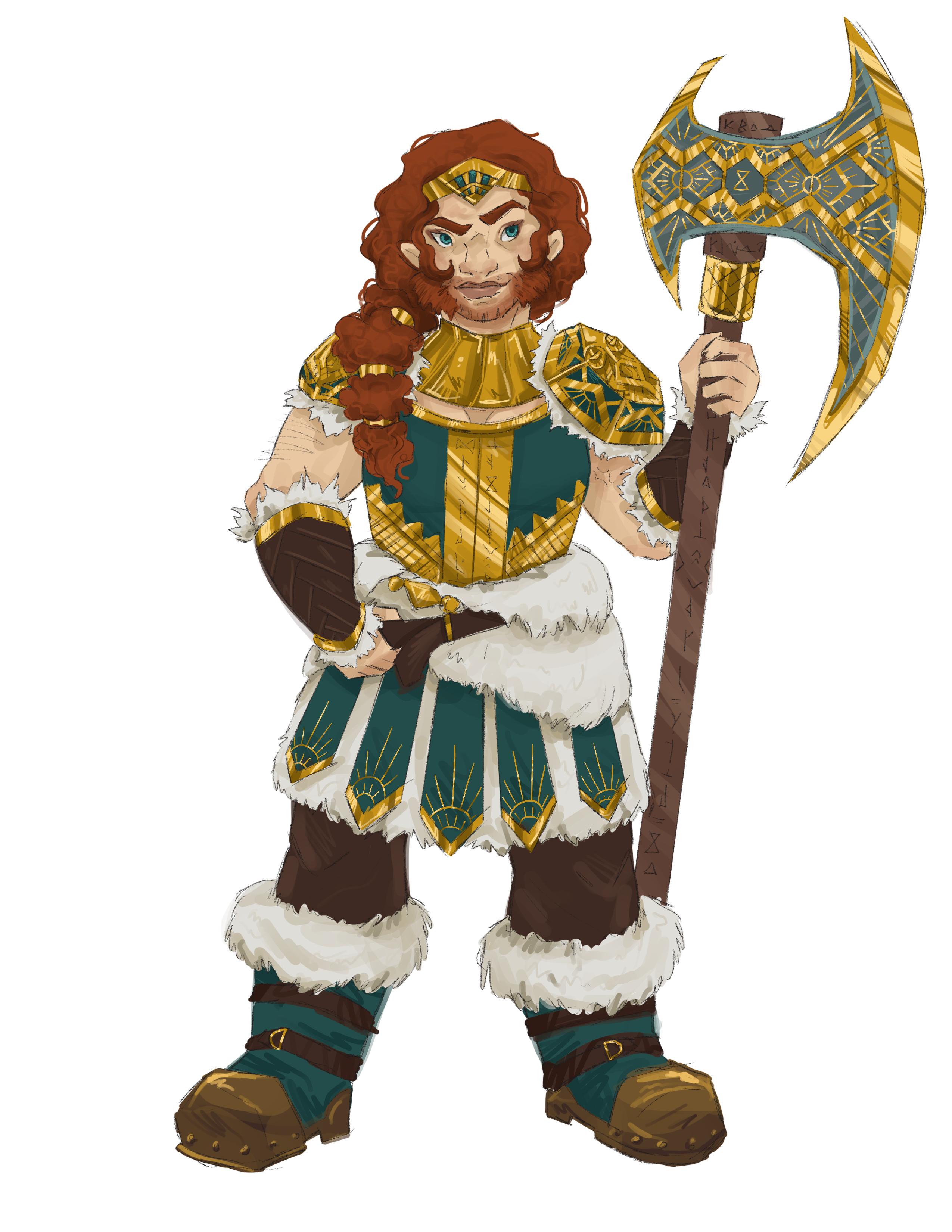Concept art illustrating Dwarf ancestry
