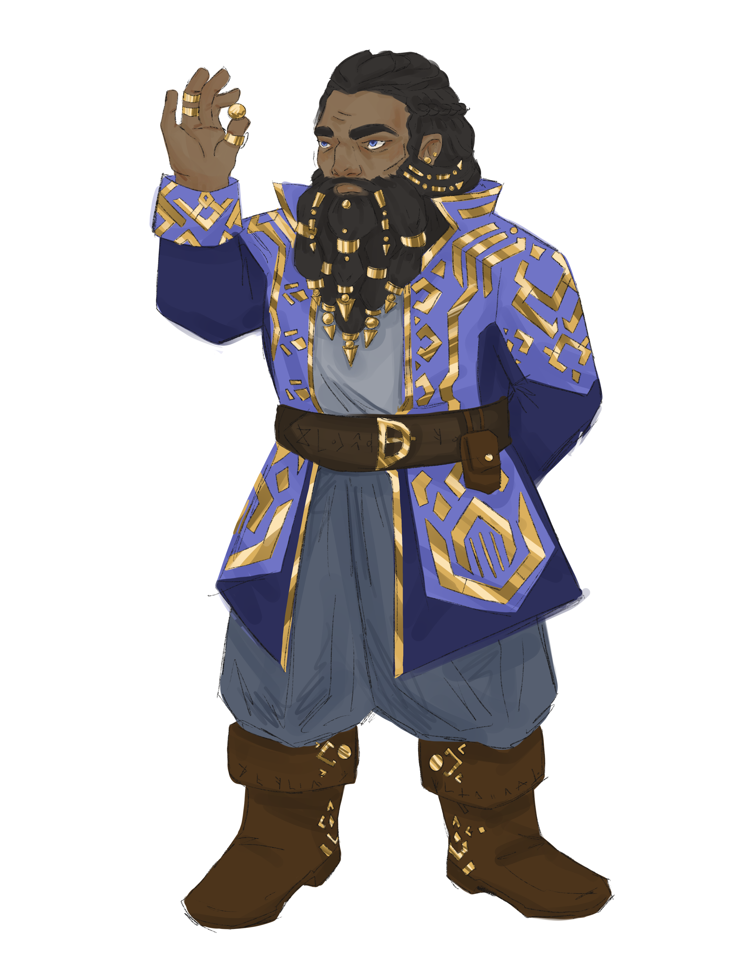 Concept art illustrating Dwarf ancestry
