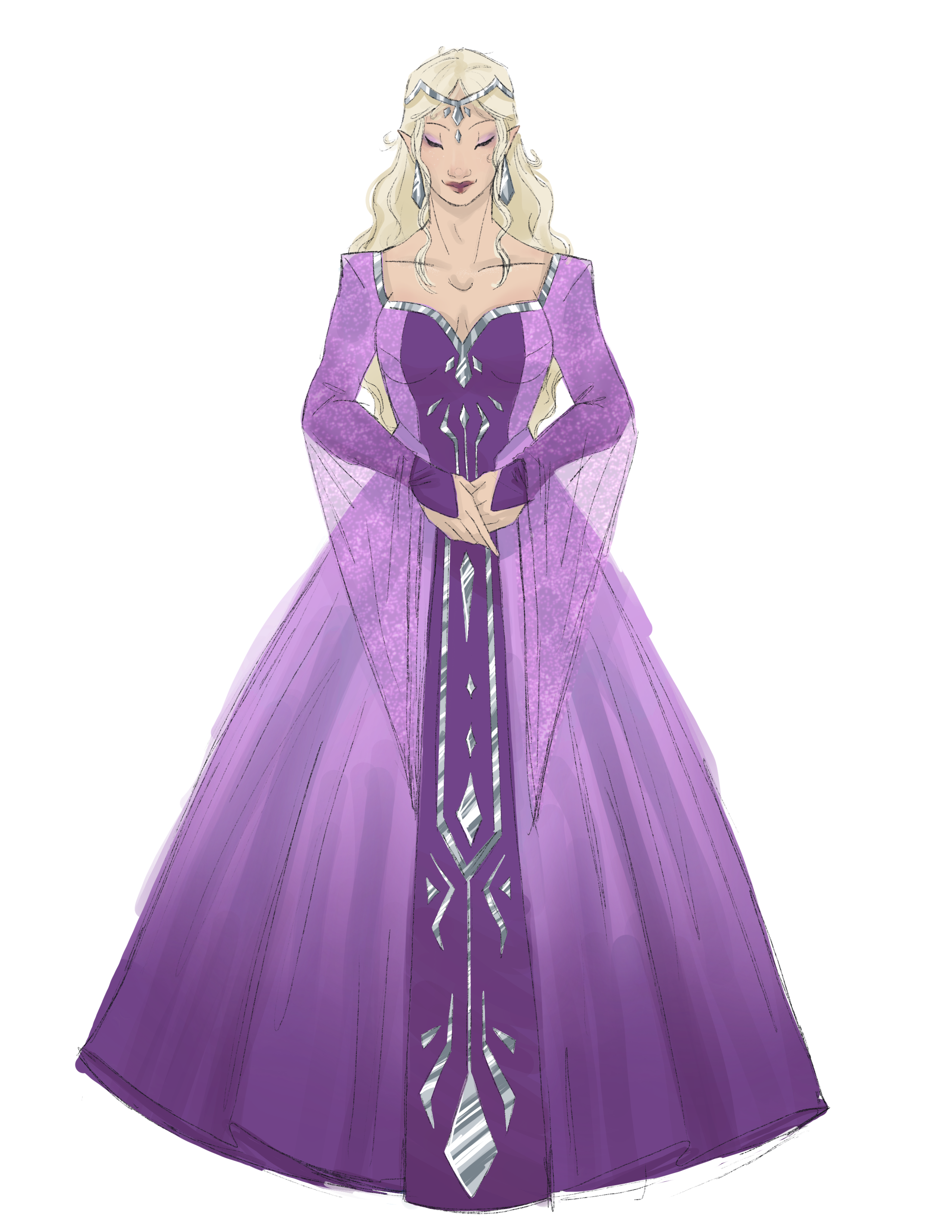 Concept art illustrating High Elf ancestry