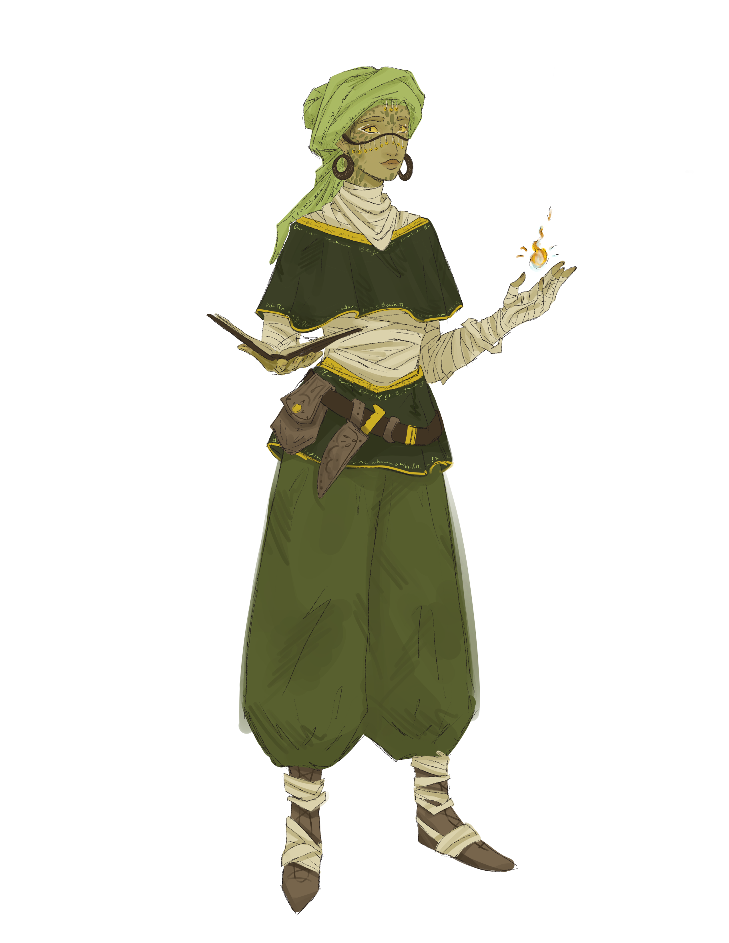 Concept art illustrating Sanjoran ancestry