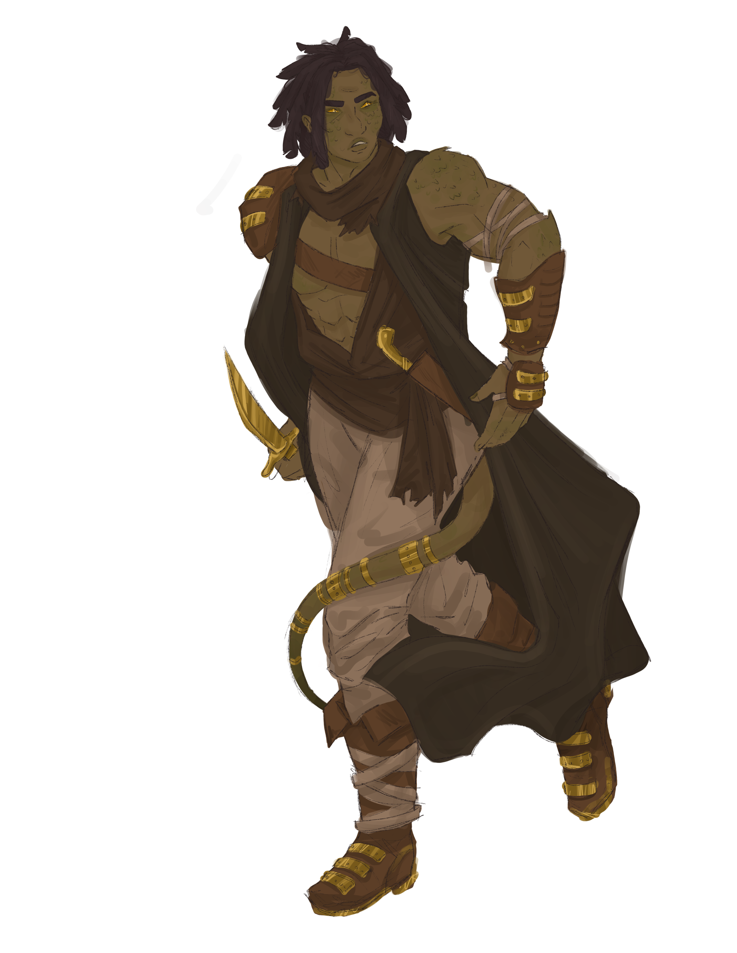 Concept art illustrating Sanjoran ancestry