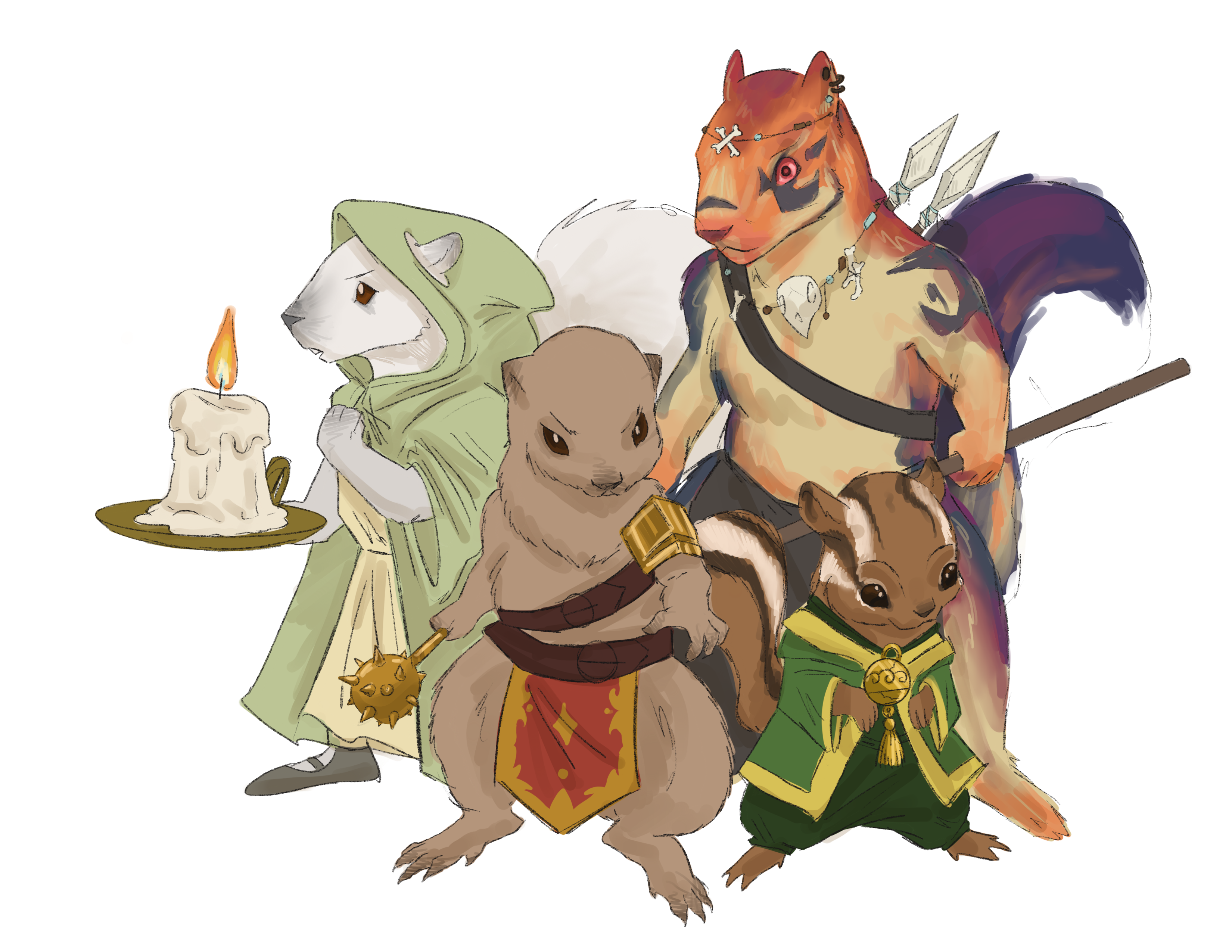 Concept art illustrating Squirrel ancestry