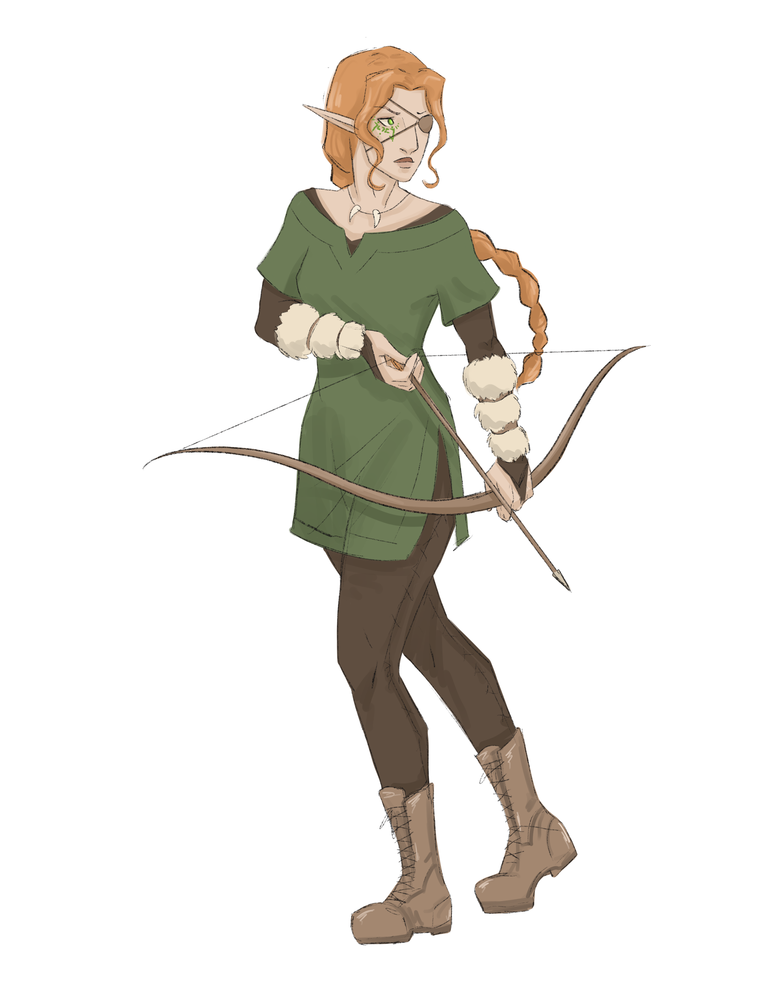 Concept art illustrating Wood Elf ancestry