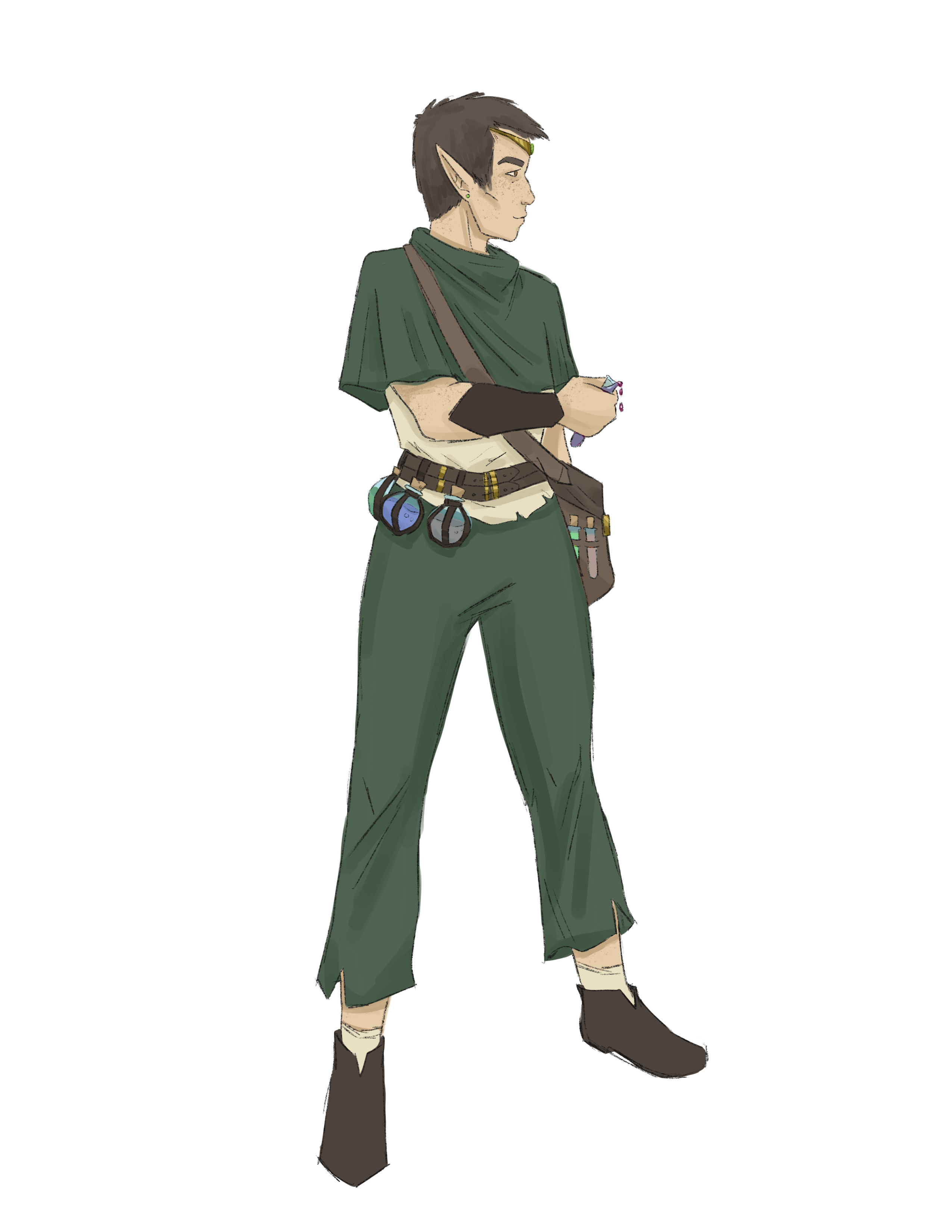 Concept art illustrating Wood Elf ancestry